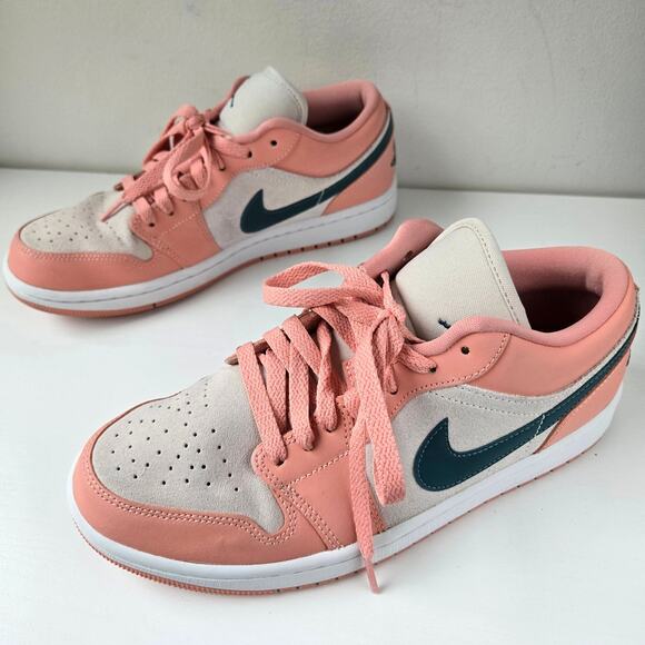 Nike Air Jordan 1 Low Light Madder Root Pink Womens Size 9 EU 39.5 Rare EUC